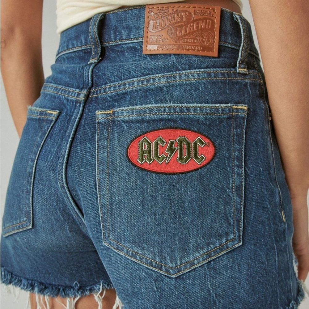 Lucky Brand Legend AC/DC High Rise Mom Short